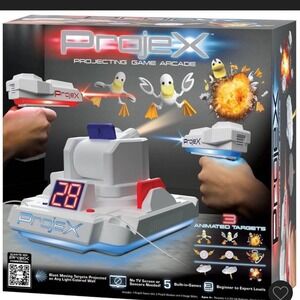 ProjeX Projecting Game Arcade Interactive Blaster Toy 2 Player Laser Tag System